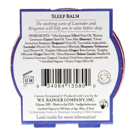Sleep Balm, Badger